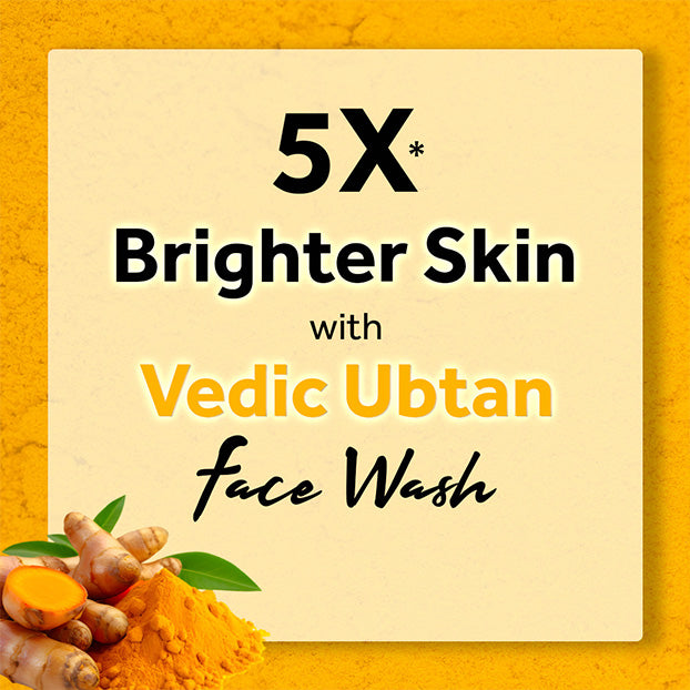 Atulya Vedic Ubtan Face Wash with Brush & Face Serum Combo for Clear Radiant Smooth Skin