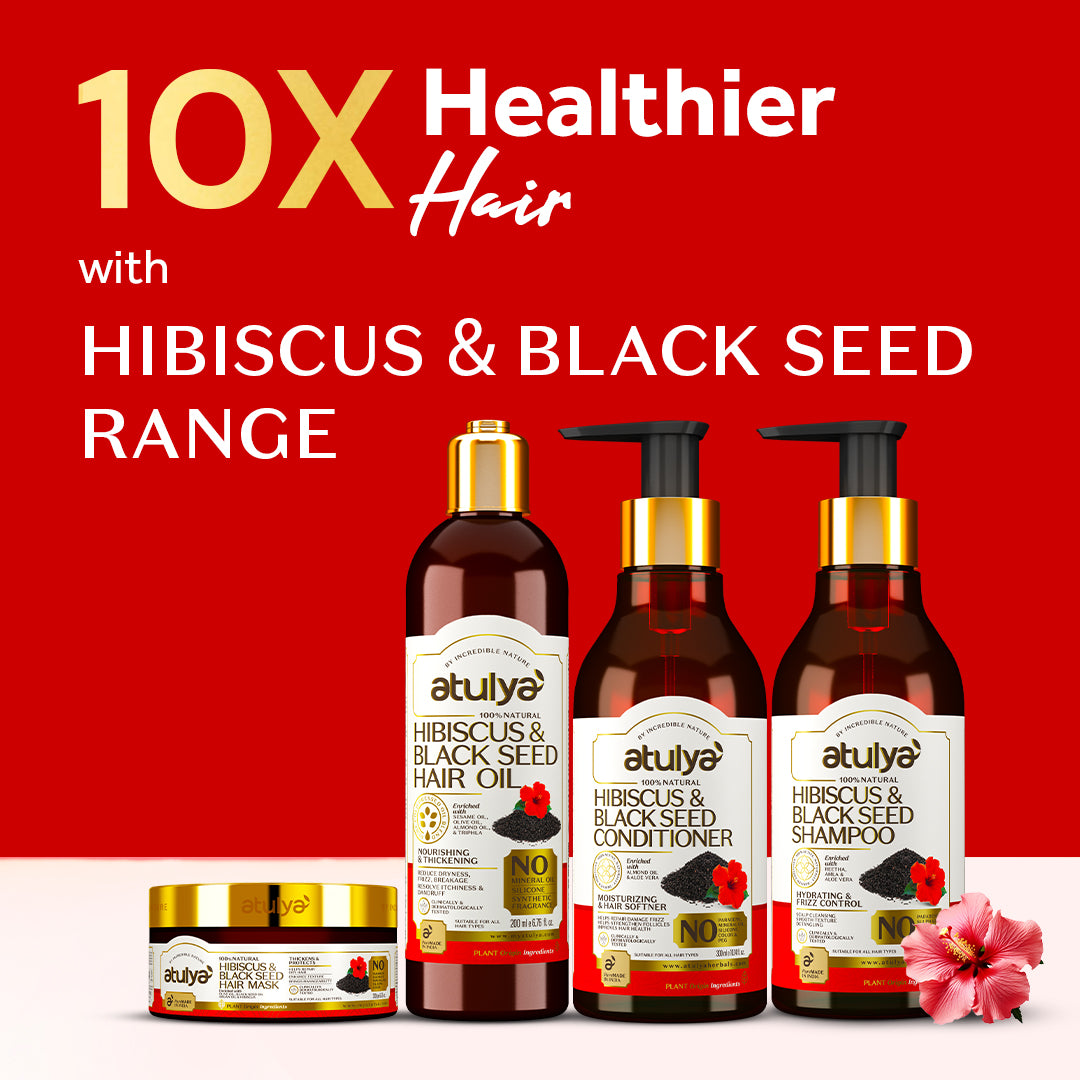 Atulya Hibiscus & Black Seed Hair Care Combo (Set of 4)