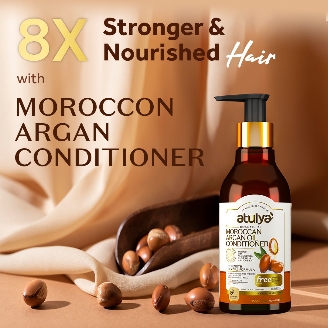 atulya Moroccan Argan Oil Hair Conditioner - 300ml (BUY2GET2)