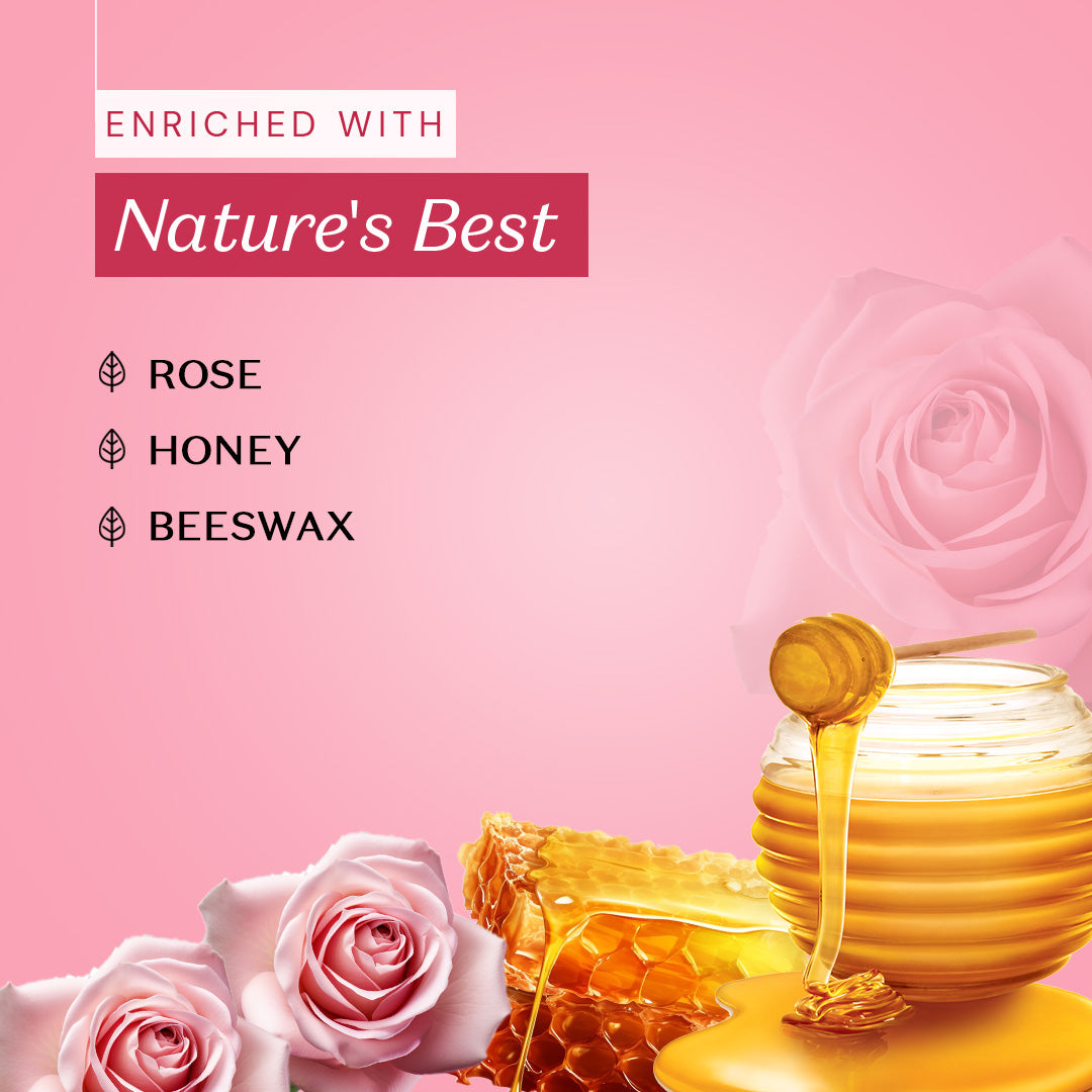 atulya Rose Natural Lip Balm with Bees Wax & Honey 5 Gm (Buy 4 Products in Rs.599)