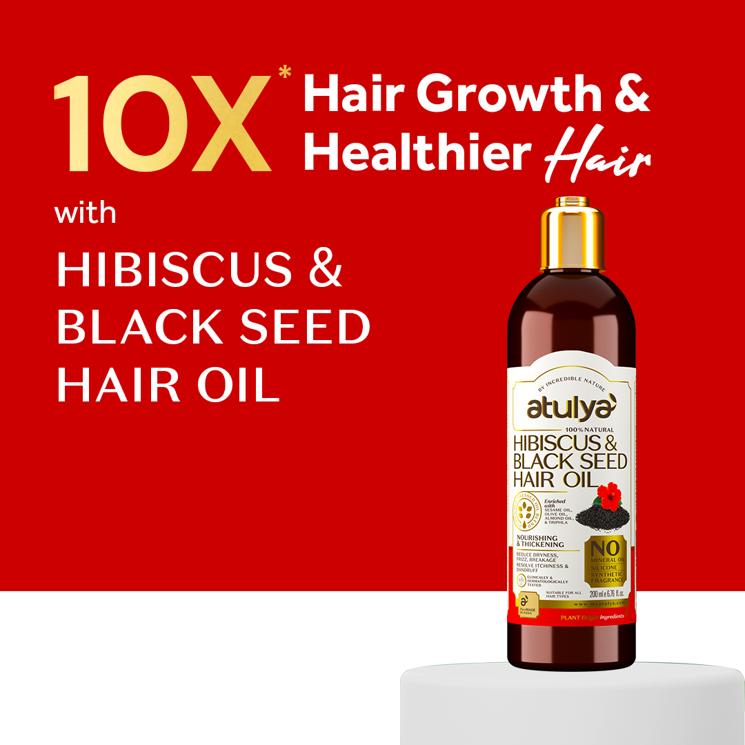 atulya Hibiscus & Black Seed Hair Oil - 200ml (BUY2GET2)