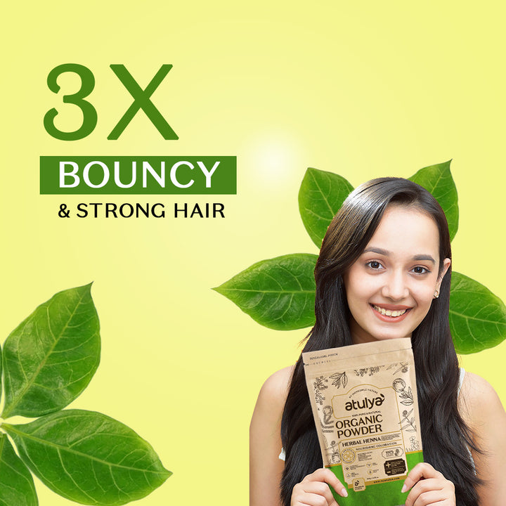 atulya Herbal Heena Organic Powder-100% Pure & Natural