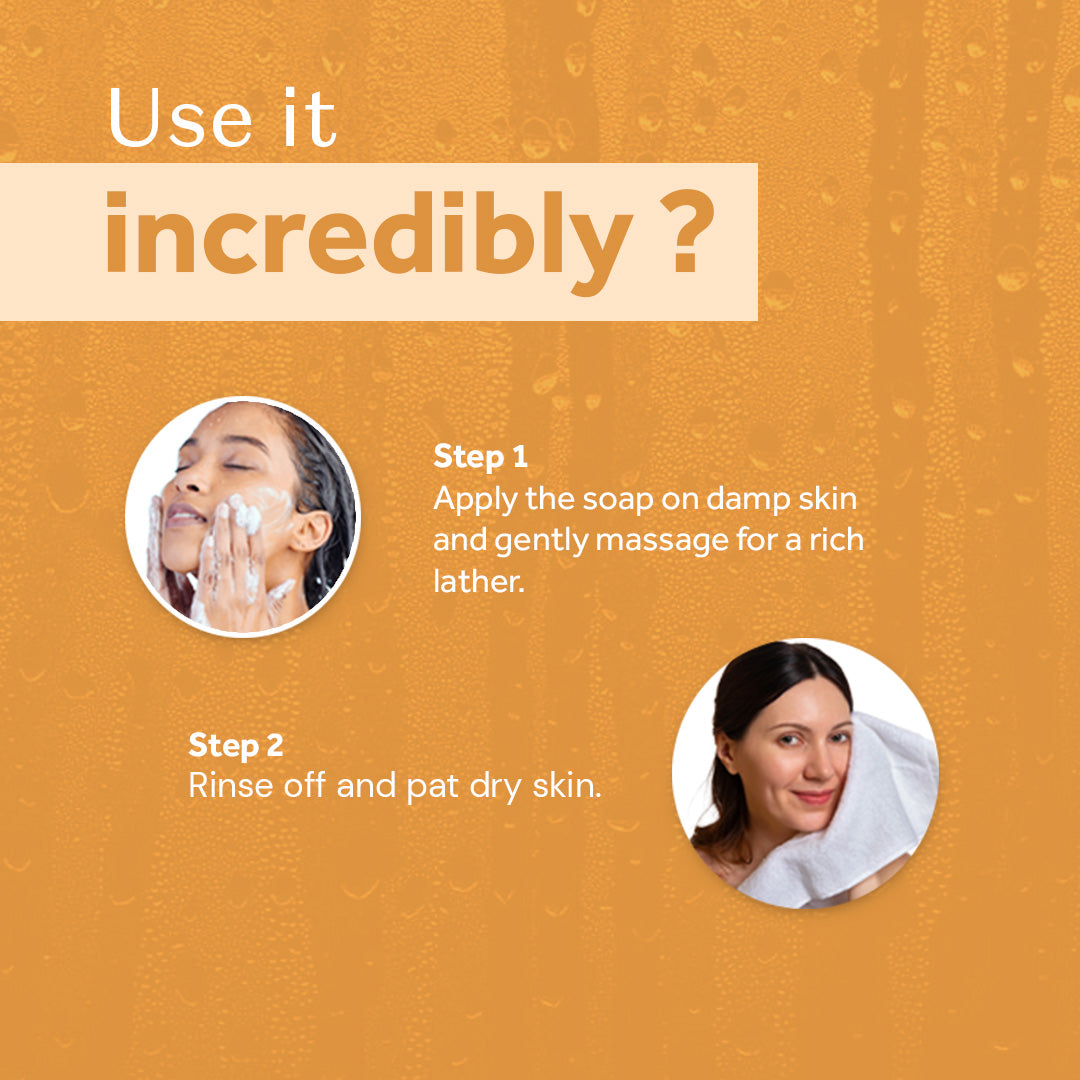 atulya Haldi & Chandan Foaming Face Wash with Built-In Silicone Brush - 150ml