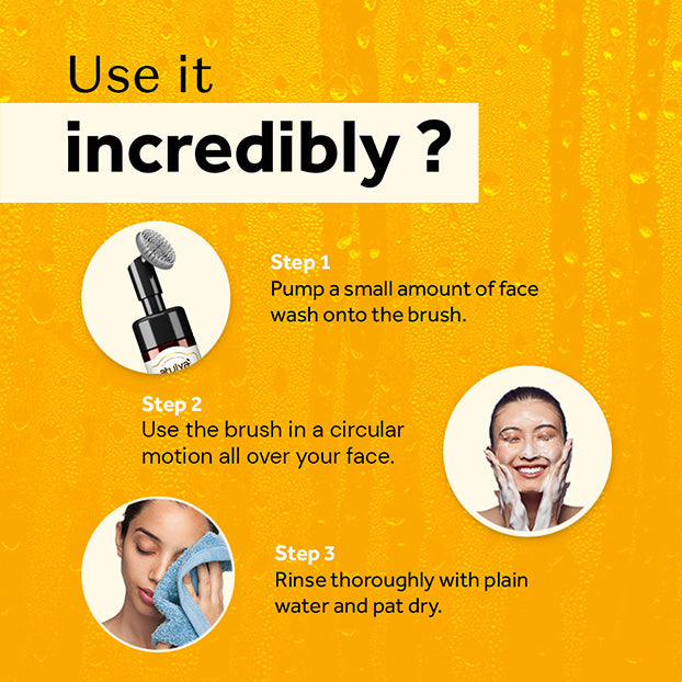 Atulya Vedic Ubtan Face Wash with Brush & Face Serum Combo for Clear Radiant Smooth Skin