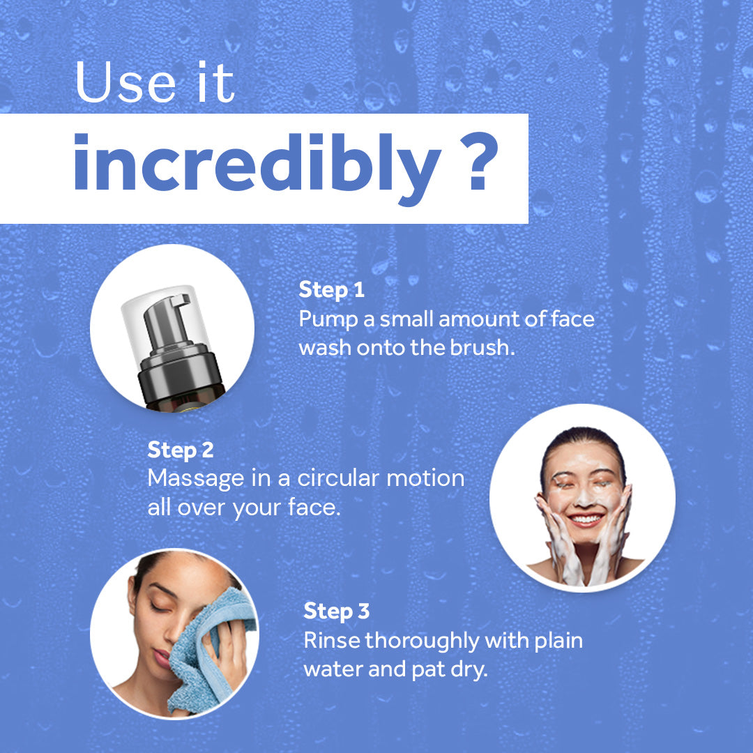 Atulya Rice Water Foaming Face Wash & Rose Water Facial Mist Toner Combo for Fresh Hydrated Skin