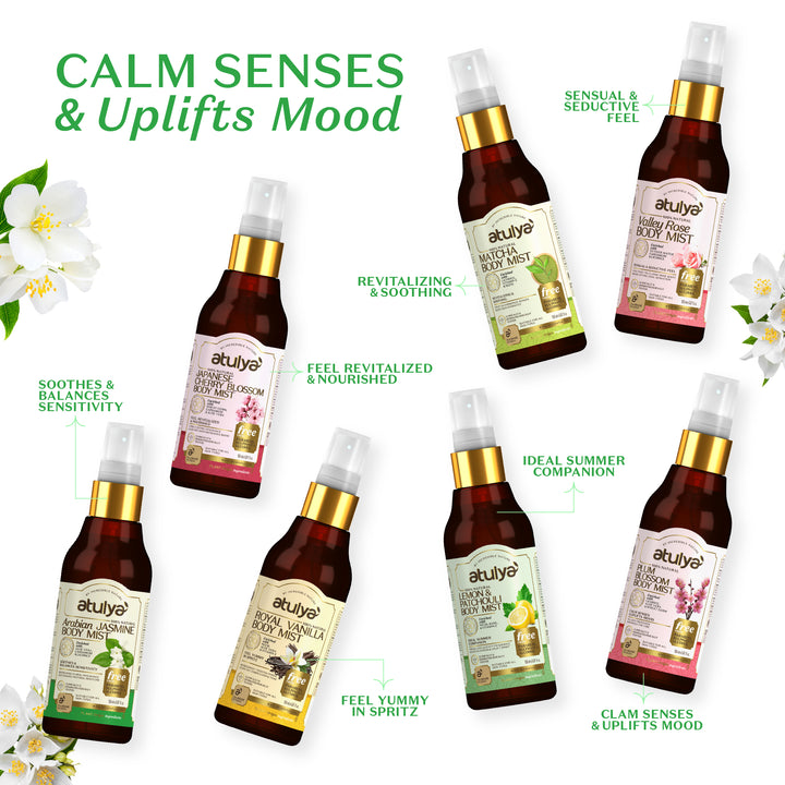 Atulya Arabian Jasmine Body Mist | Soothing and Hydrating - 150ml