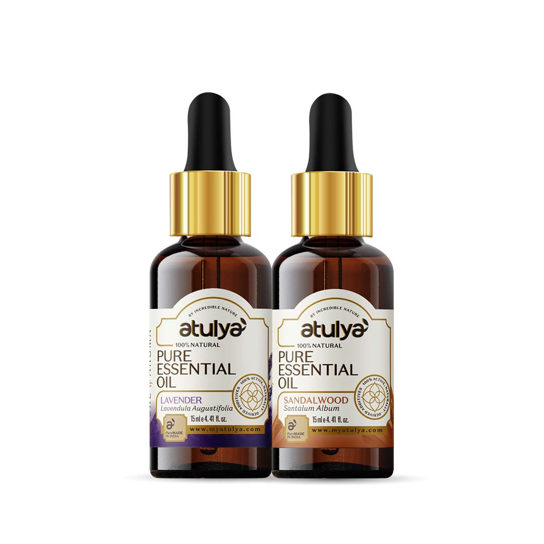 Atulya Lavender & Sandalwood Essential Oil Combo (Pack of 2)
