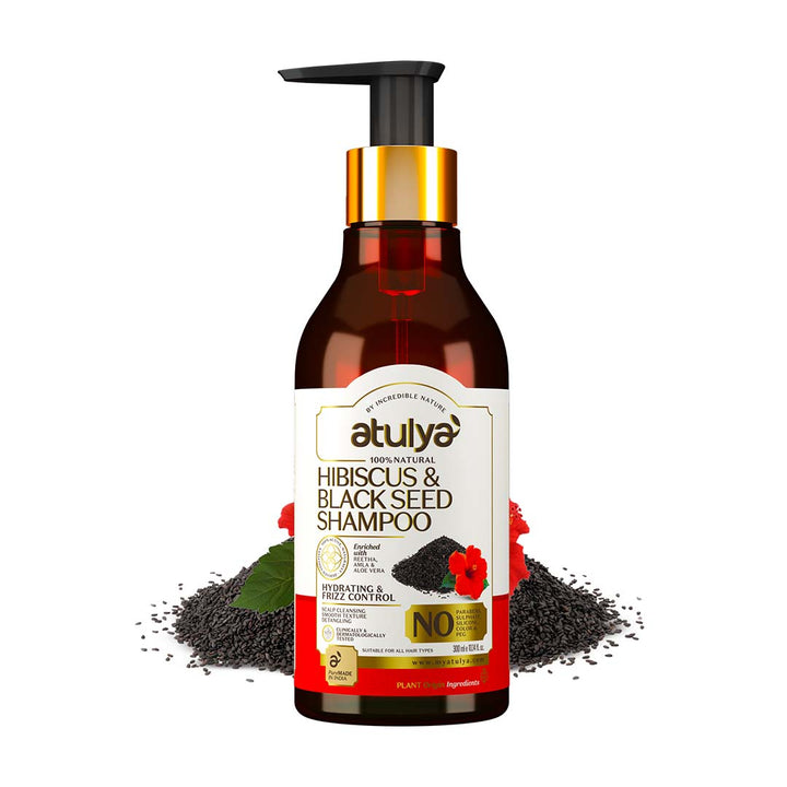 atulya Hibiscus & Black Seed Hair Shampoo - 300ml