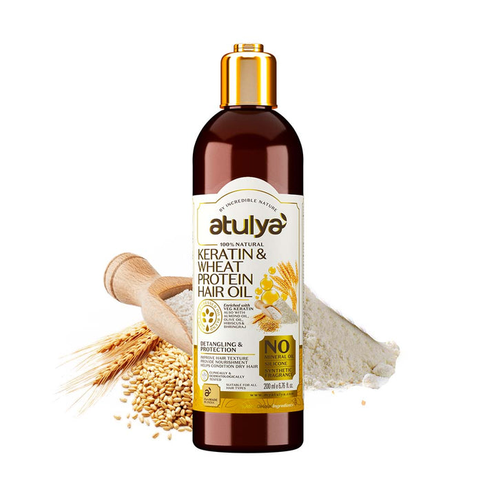 atulya Keratin & Wheat Protein Hair Oil - 200ml