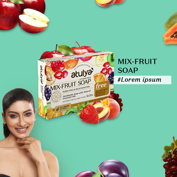 atulya Mix Fruit Soap - 75 gm