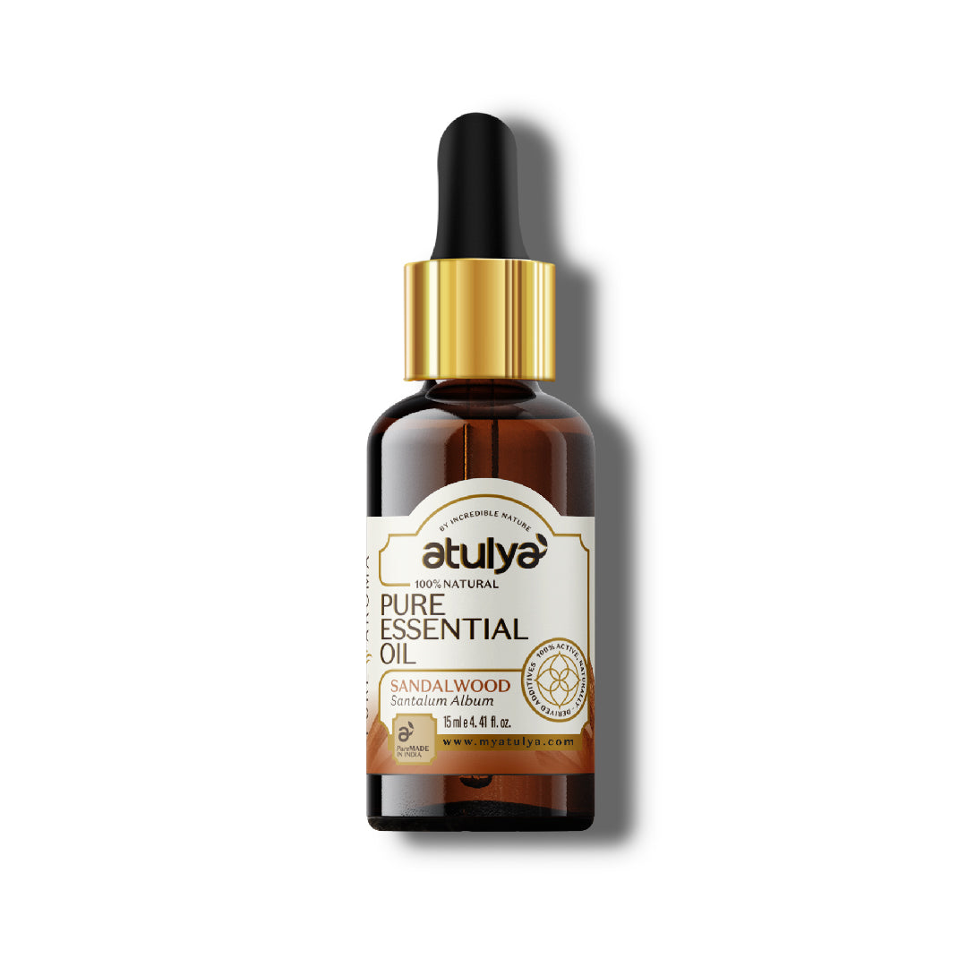 Atulya 100% Natural Sandalwood Pure Essential Oil - 15ml