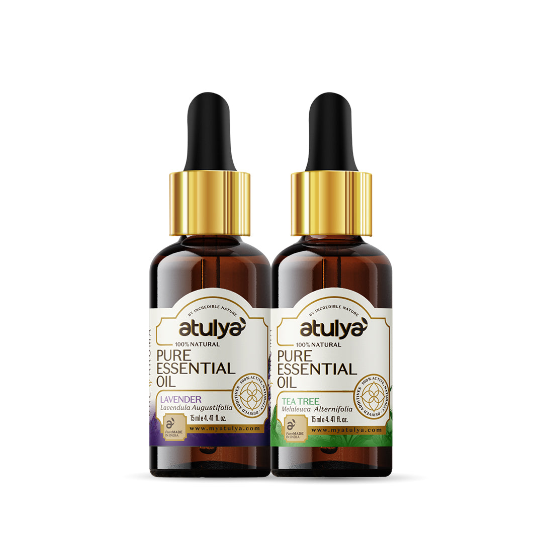 Atulya Tea Tree & Lavender Essential Oil Combo (Pack of 2)