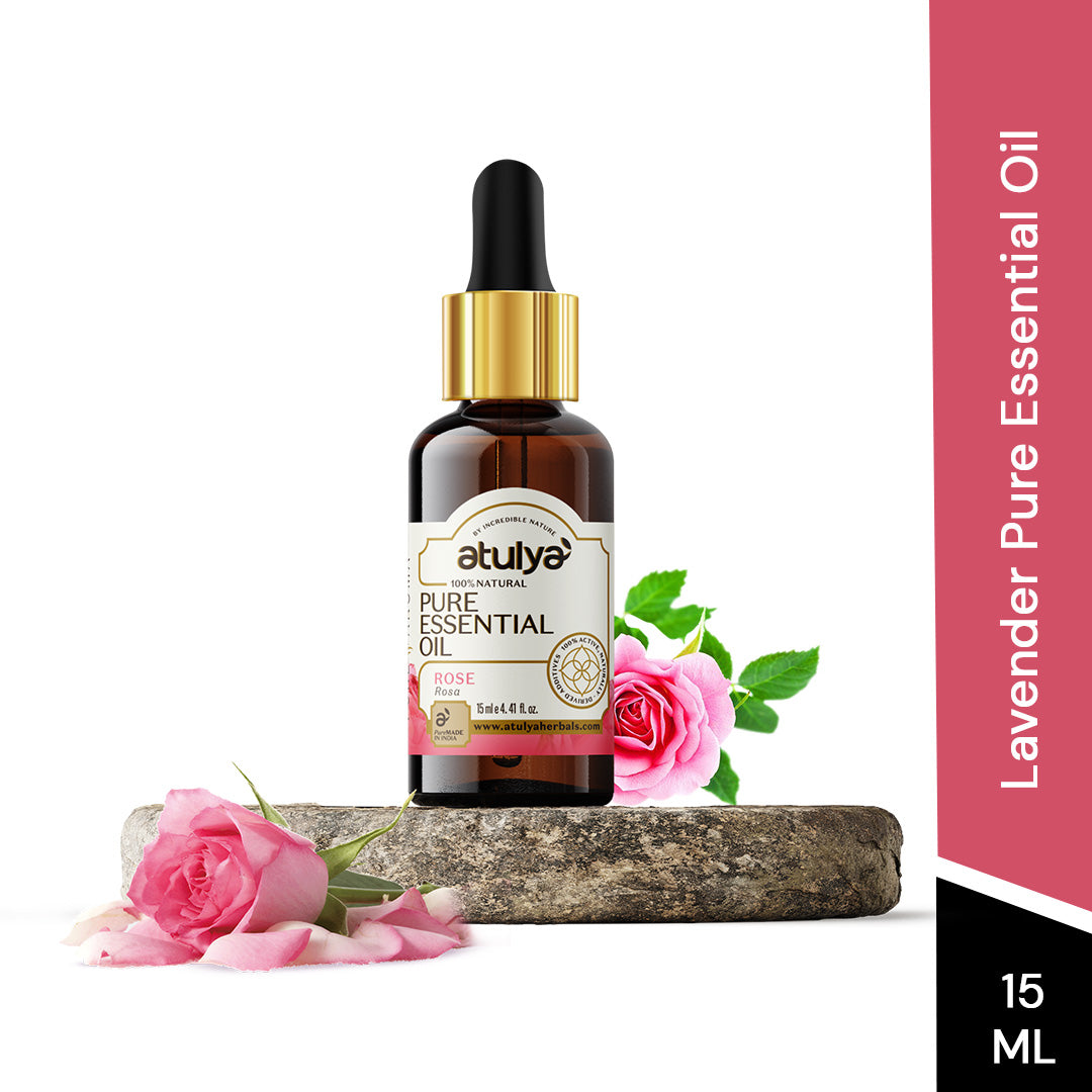 Atulya 100% Natural Rose Pure Essential Oil - 15ml