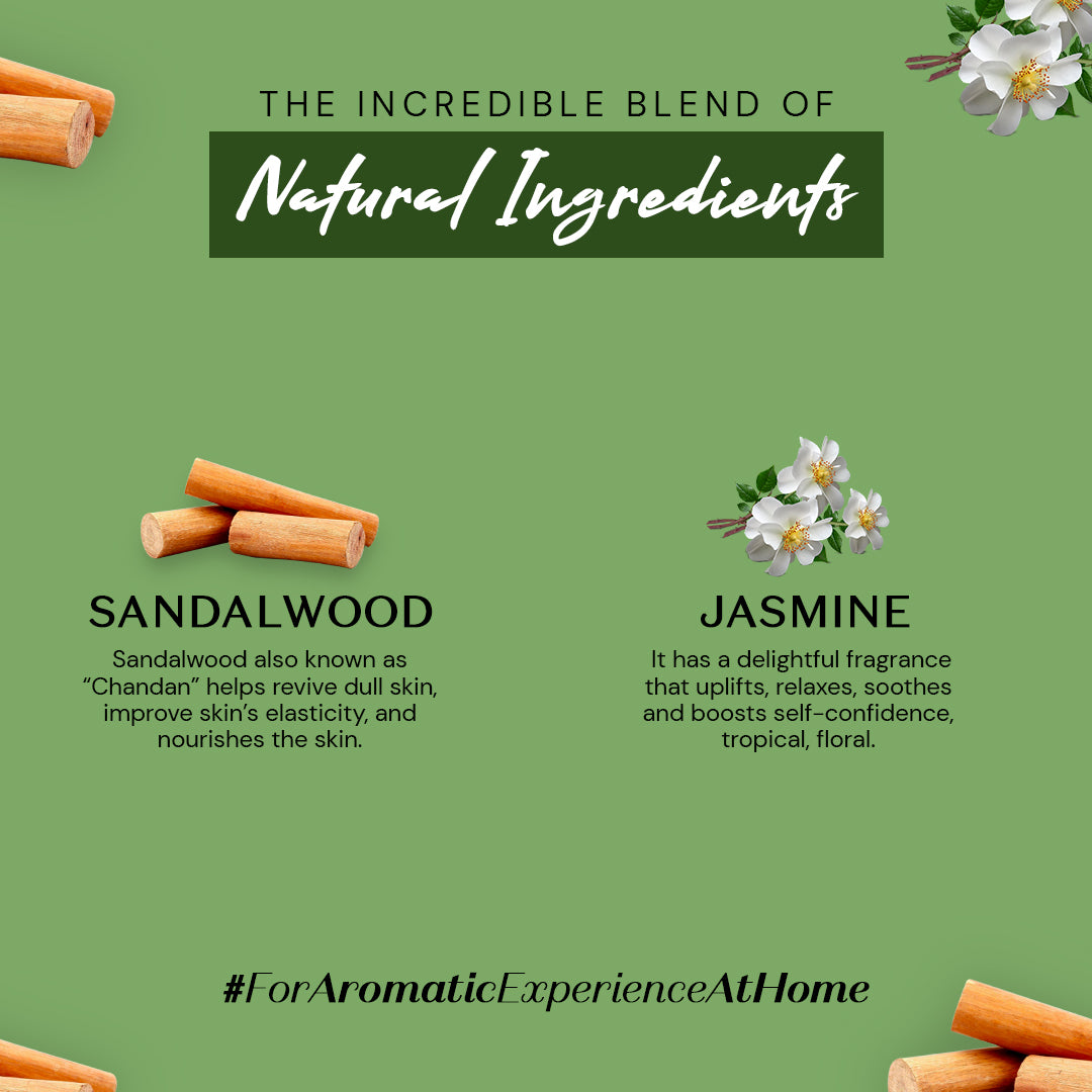 Atulya Jasmine & Sandalwood Essential Oil Combo (Pack of 2)