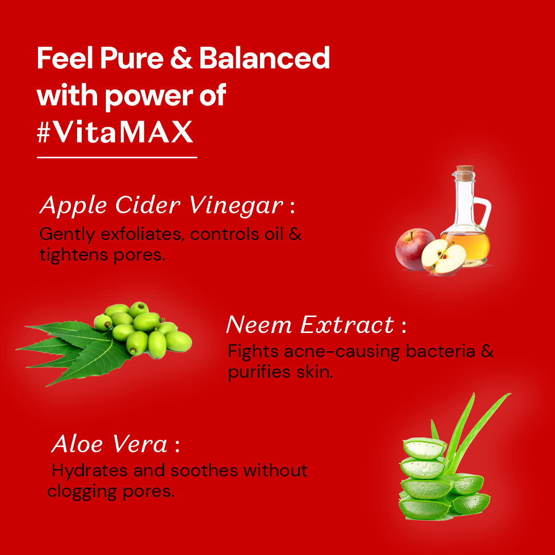 Atulya Apple Cider Vinegar Foaming Face Wash for Blackheads Removal - 100ml