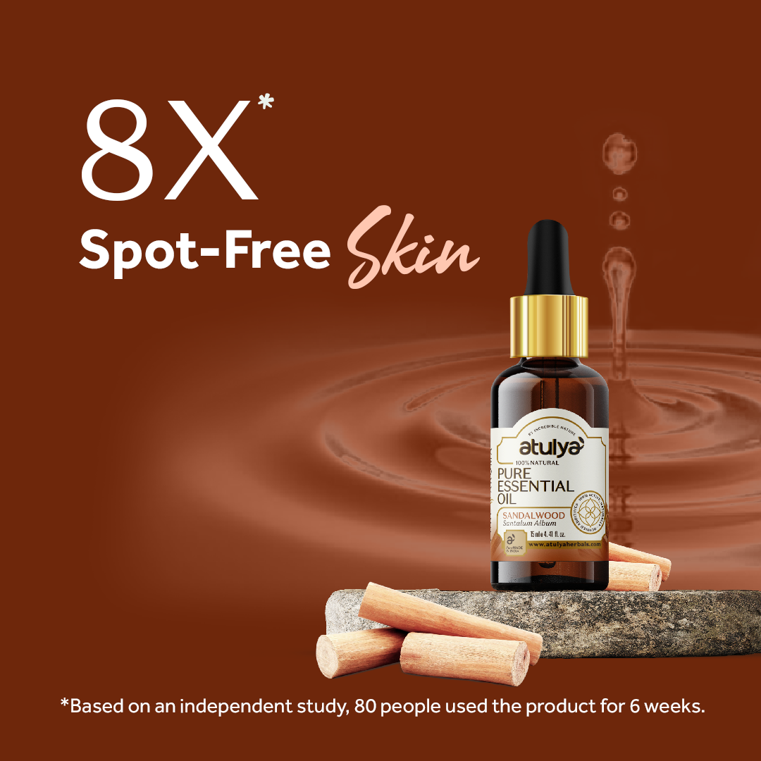 Atulya 100% Natural Sandalwood Pure Essential Oil - 15ml