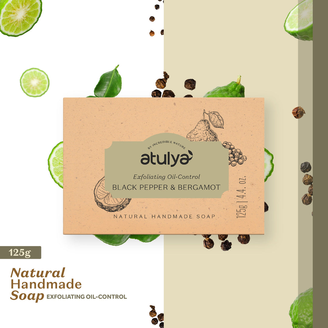 atulya Black Pepper & Bergamot Soap