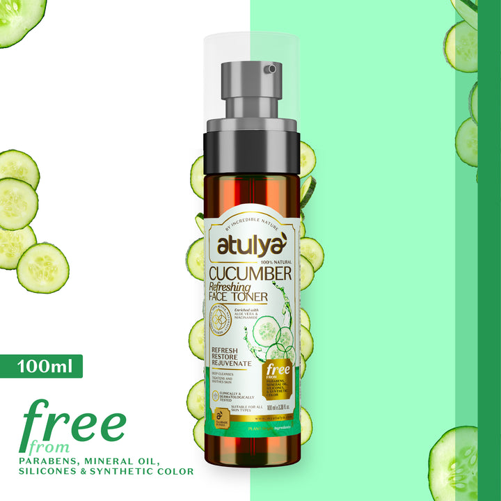 atulya Cucumber Face Toner for Minimizing Open Pores