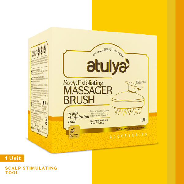 atulya Scalp Exfoliating Massager Brush for Healthy Hair & Scalp
