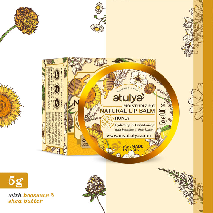 atulya Honey Lip Balm for Hydrating Lips