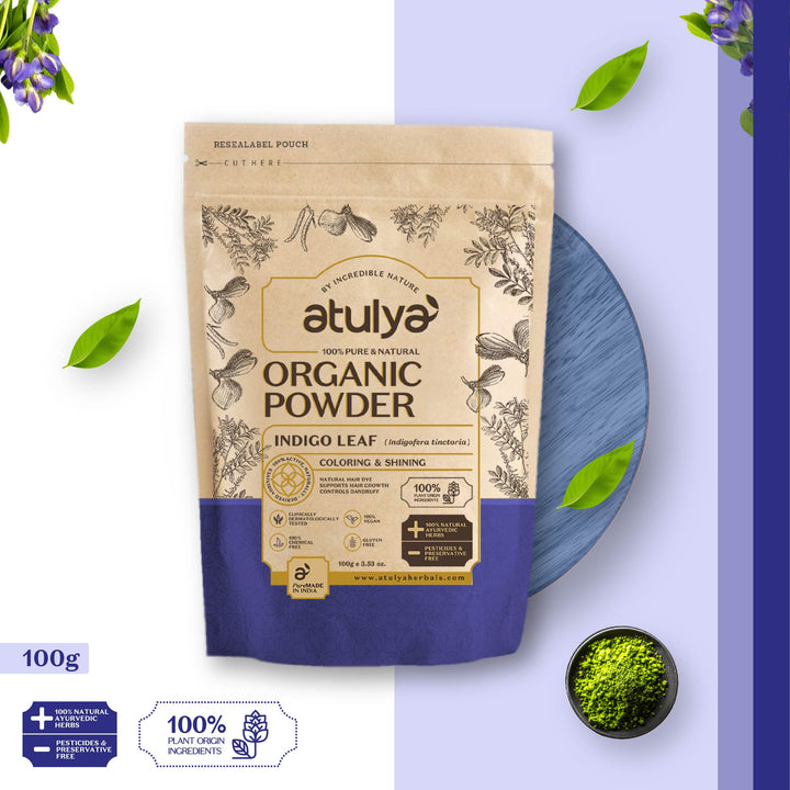 atulya Indigo Organic Powder-100% Pure & Natural