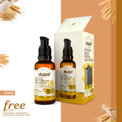 atulya Keratin & Wheat Protein Hair Serum 50ml