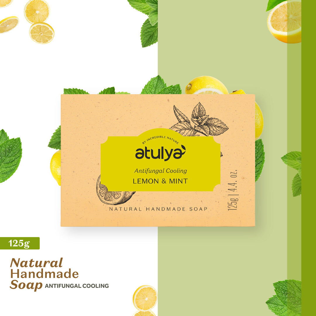 atulya Lemon & Mint Soap for Reducing Acne