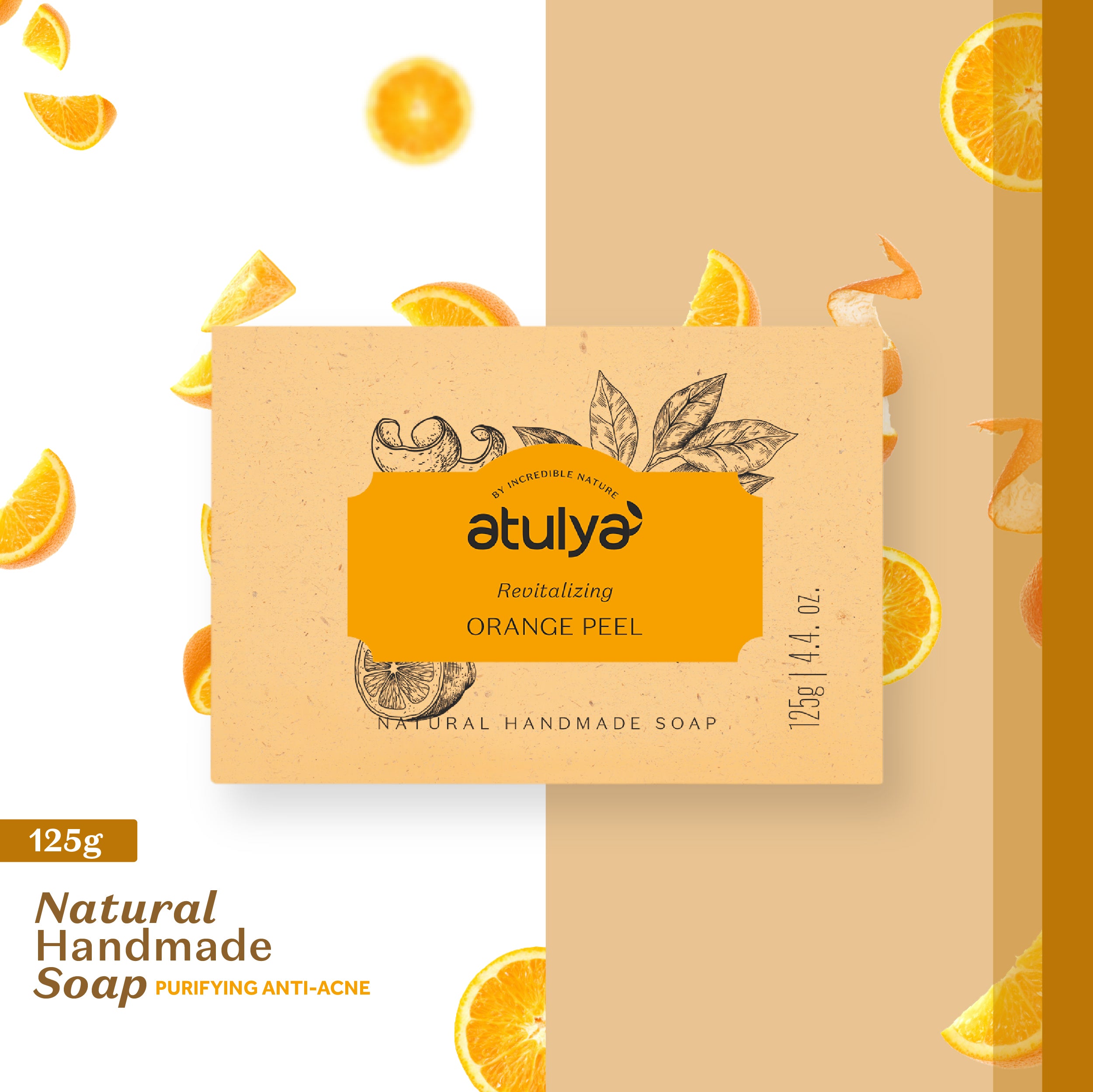 atulya Handmade Orange Peel Soap