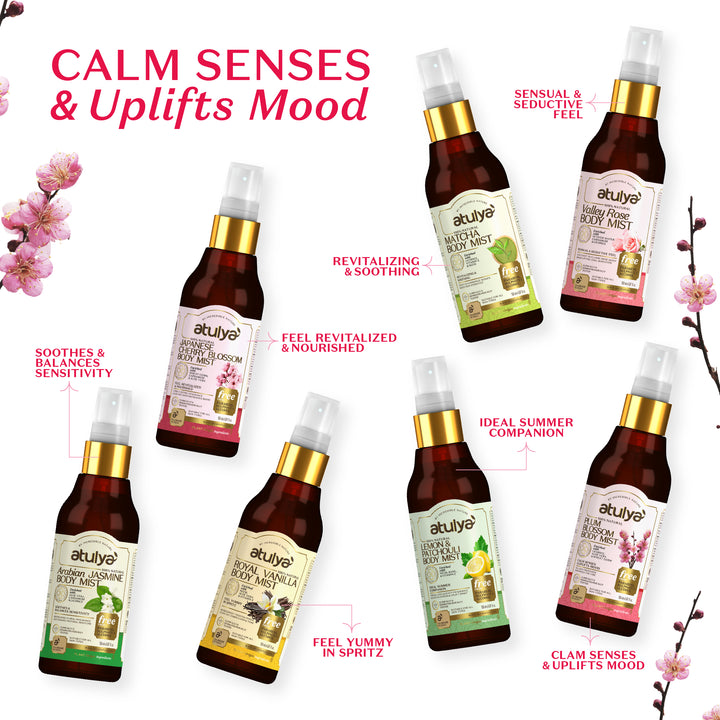 Atulya Plum Blossom Body Mist | Mood-lifting Aroma - 150ml