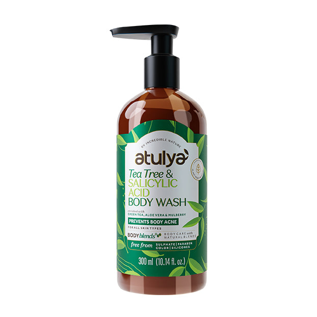 Atulya Tea Tree & Salicylic Acid Body Wash | Prevents Body Acne - 300ml
