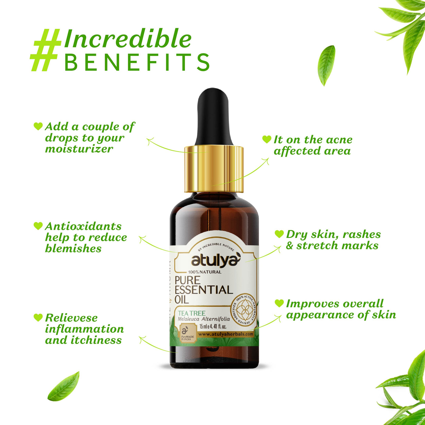 atulya Incredible Benefits of Tea Tree Essential Oil