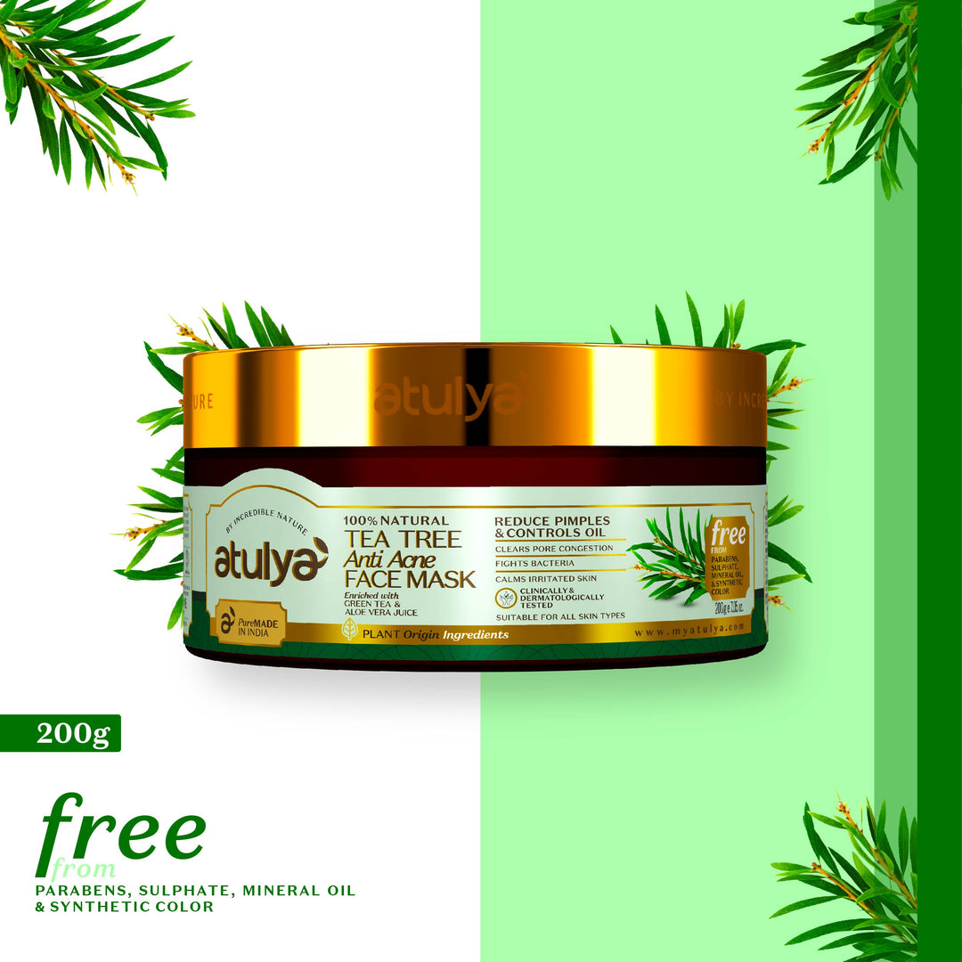 atulya Tea Tree Anti-Acne Face Mask for Reducing Pimples