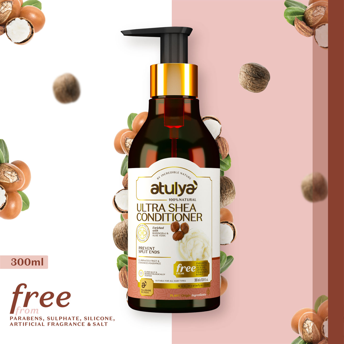 atulya Ultra Shea Hair Conditioner for Controlling Split Ends
