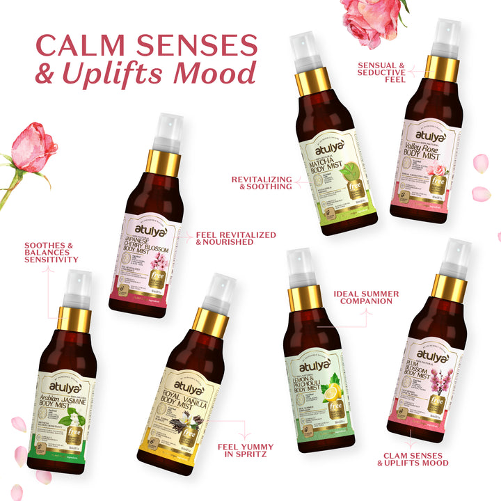 Atulya Valley Rose Body Mist | Refreshes and Rejuvenates - 150ml