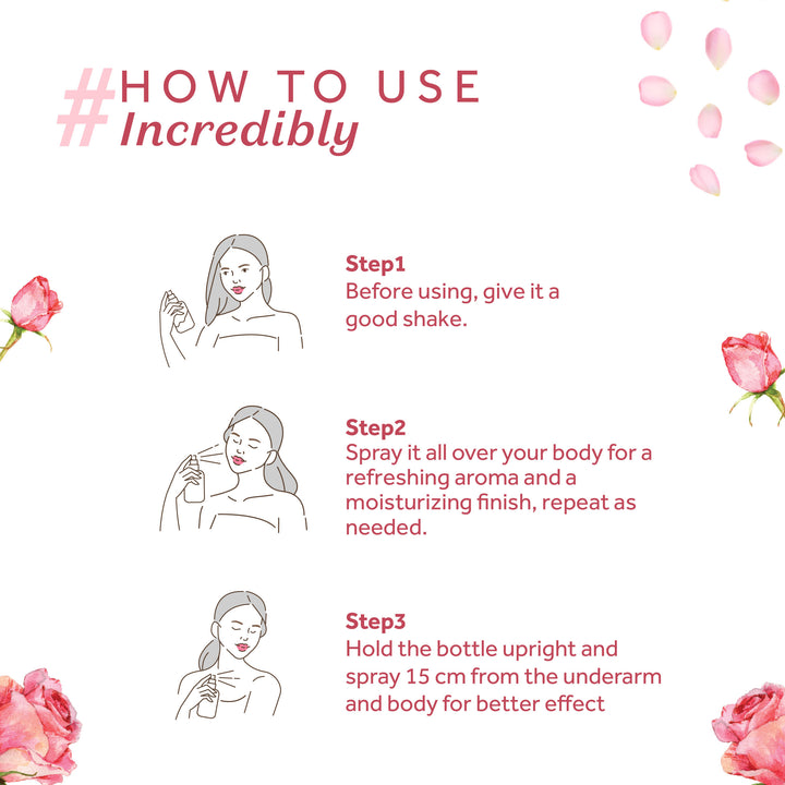 Atulya Valley Rose Body Mist | Refreshes and Rejuvenates - 150ml