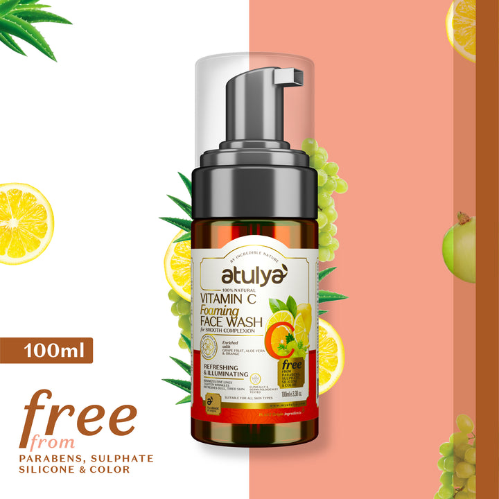 atulya Vitamin C Face Wash for Fresh & Glowing Skin