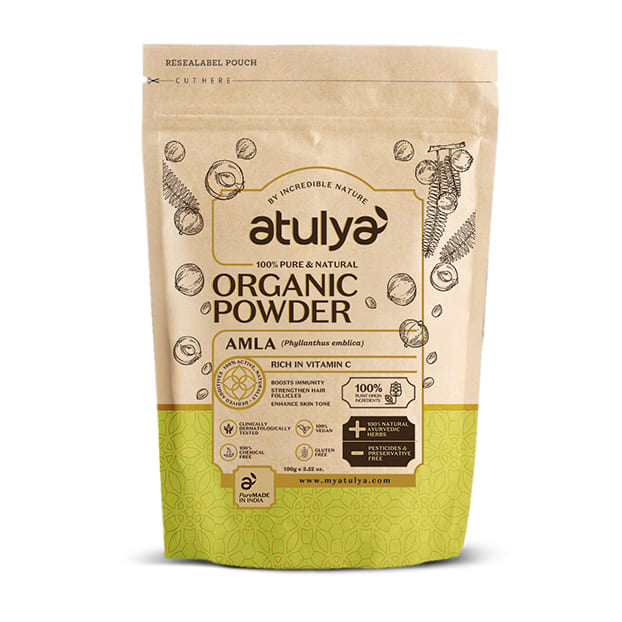 Atulya Amla Organic Powder | 100 % Pure & Natural - 100gm