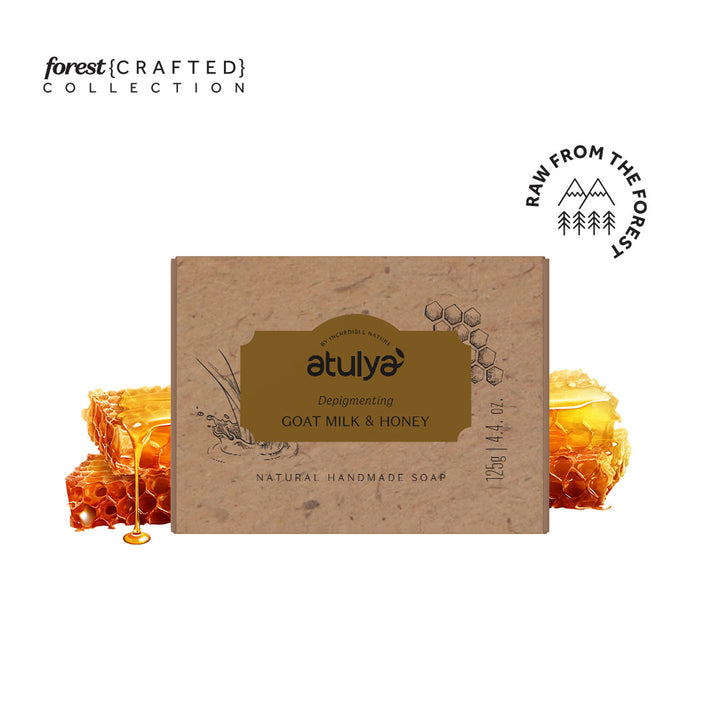 Atulya Goat Milk & Honey Soap For Reducing Pigmentation - 125g
