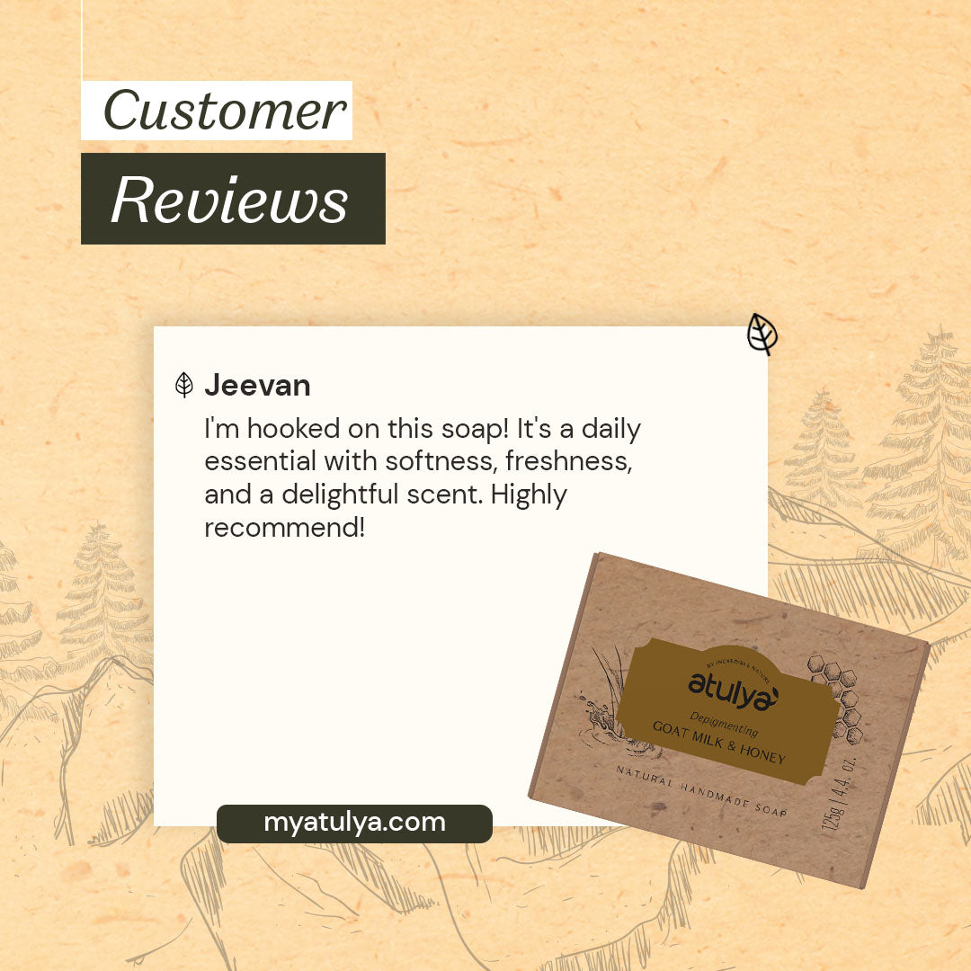 Atulya Goat Milk & Honey Soap For Reducing Pigmentation - 125g