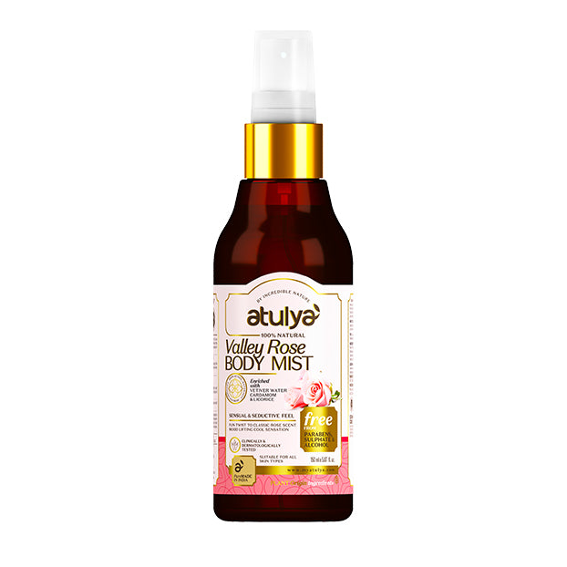 Atulya Valley Rose Body Mist | Refreshes and Rejuvenates - 150ml