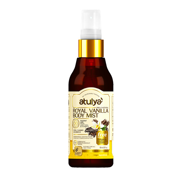 Atulya Royal Vanilla Body Mist | Nourishing and Refreshing - 150ml