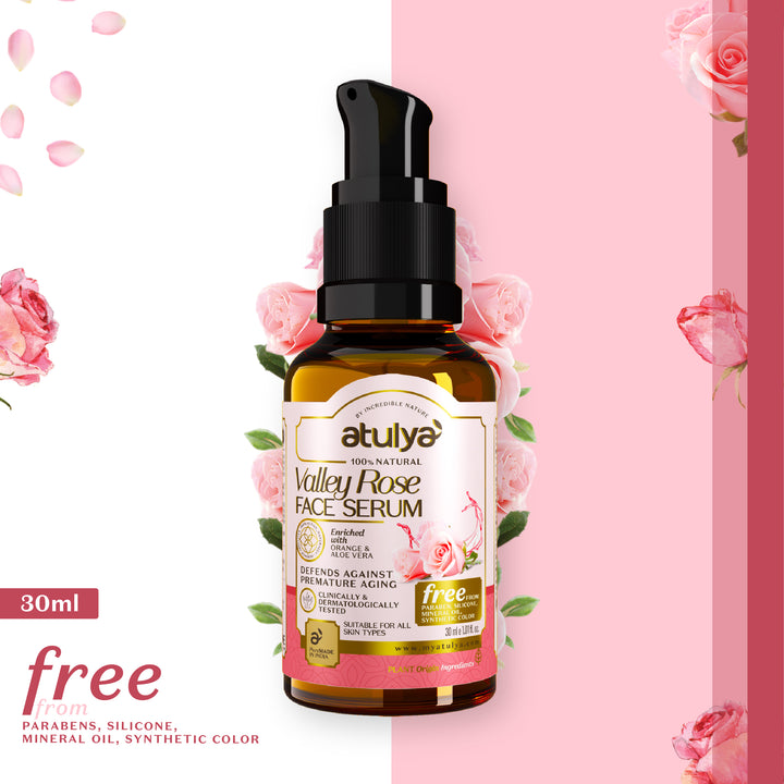 Atulya Valley Rose Face Serum-30ml (Buy 7 Products & Get Rs.700 Off)