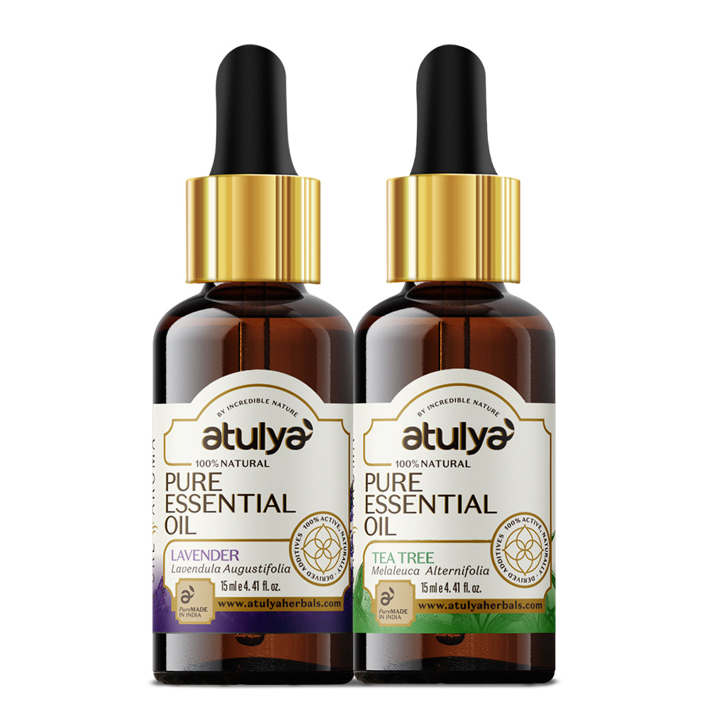 Atulya Tea Tree & Lavender Essential Oil Combo (Pack of 2)