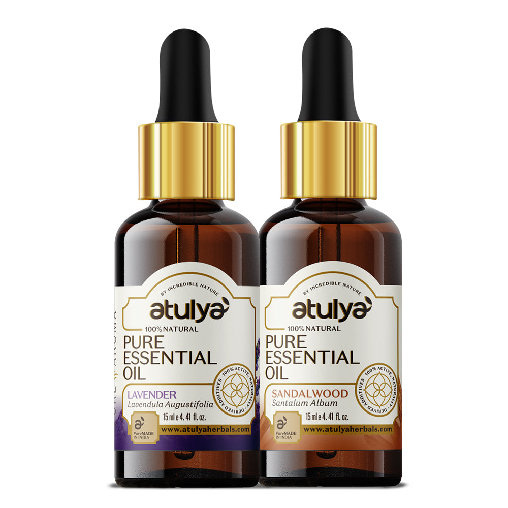 Atulya Lavender & Sandalwood Essential Oil Combo (Pack of 2)